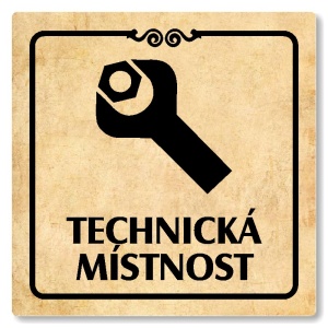 Technická místnost, 148x148mm, pergamen, Texas